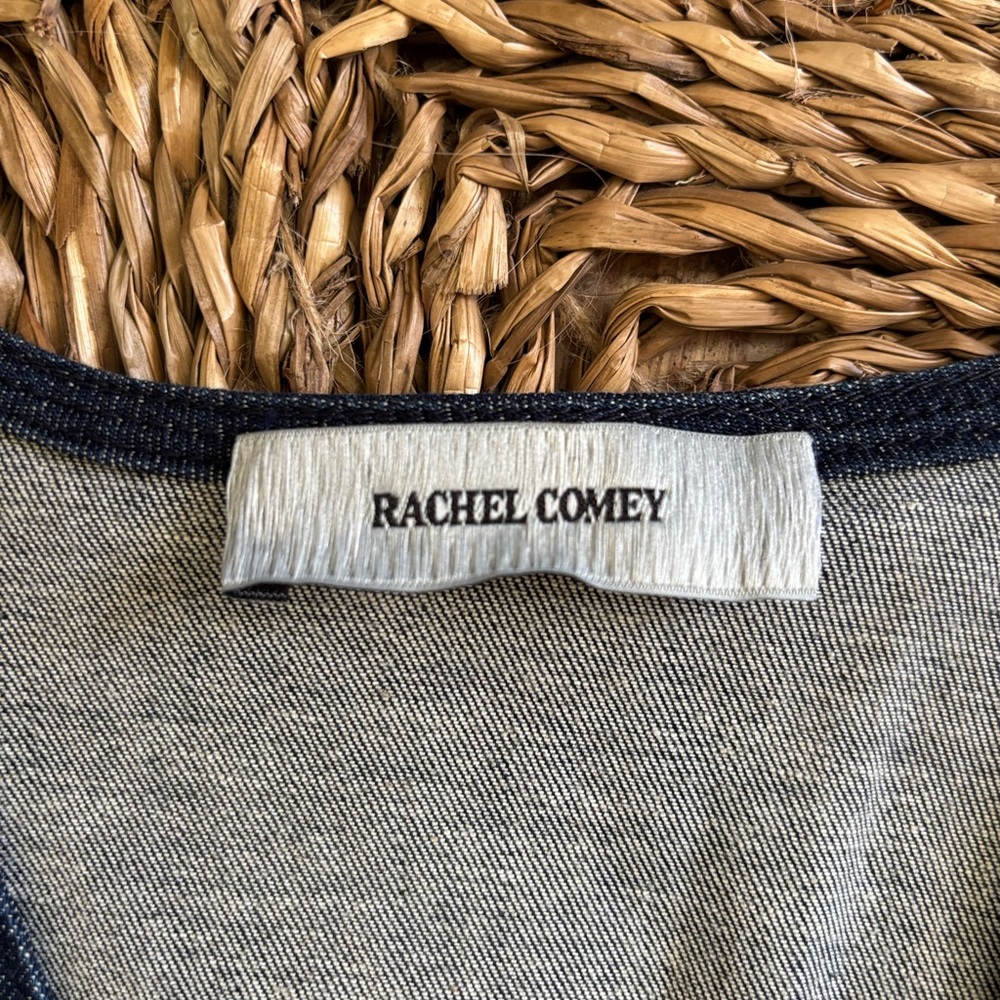 Rachel Comey Navy Blue Denim Jumpsuit with Belt - Picture 2 of 14